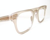 Vintage Mens 50s Horn Rim Mid Century Tura Aluminum Frame