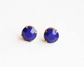 Austrian Crystal Studs - Blue