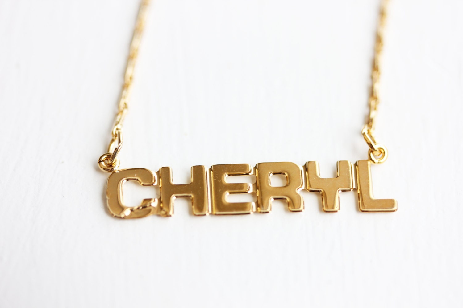 Vintage Name Necklace - Cheryl