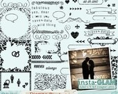 Insta-GLAM Save the Date Photo Overlays