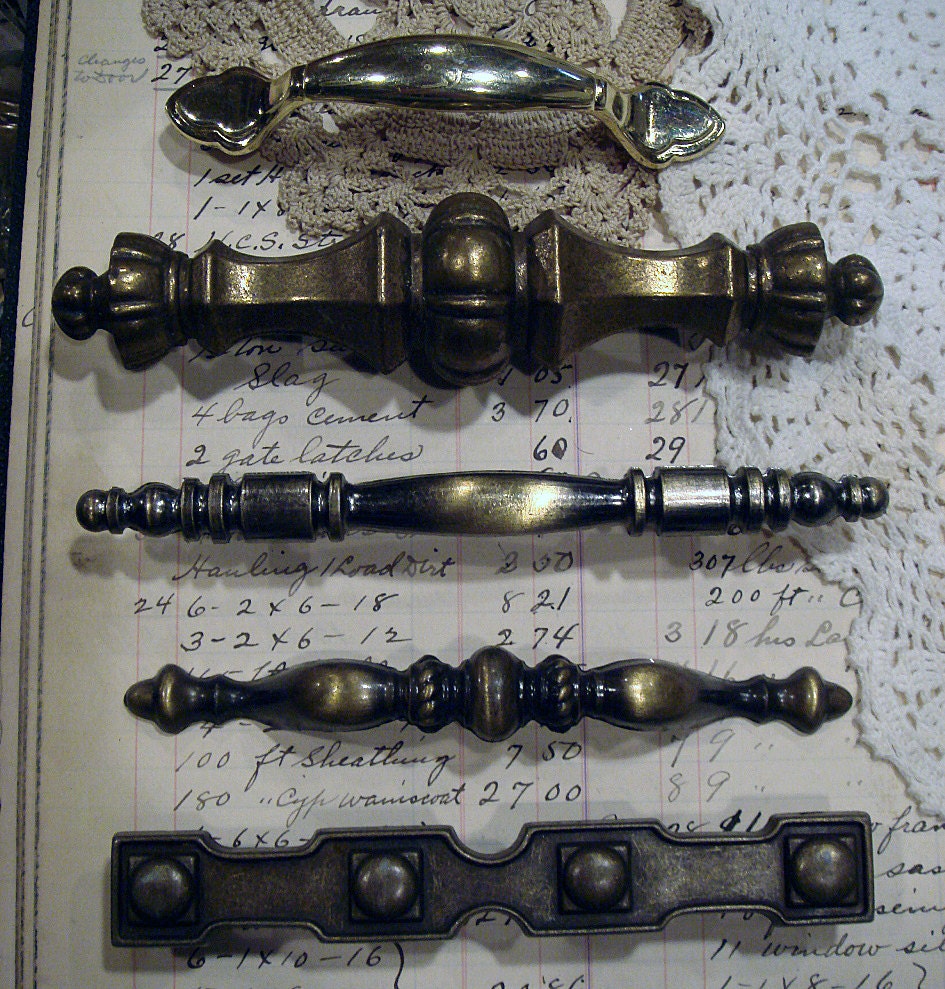 HALF PRICE - vintage drawer pulls -perfect for the altered artist -  NO 397