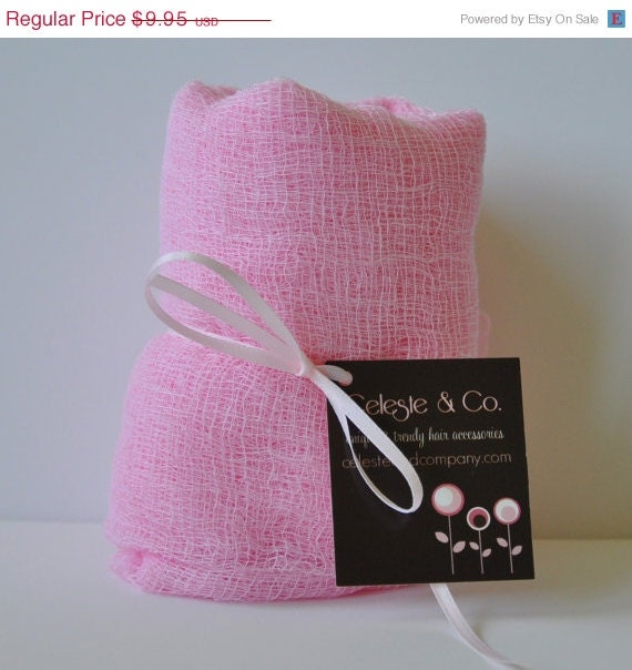 SPRING SALE Newborn Photography Wrap - Baby Boy or Baby Girl - Cheesecloth Wrap - Maternity Photo Wrap - Photography Prop - PINK
