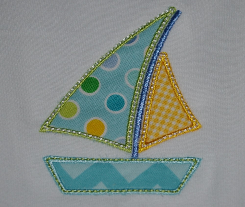 Sailboat onesie, made to order