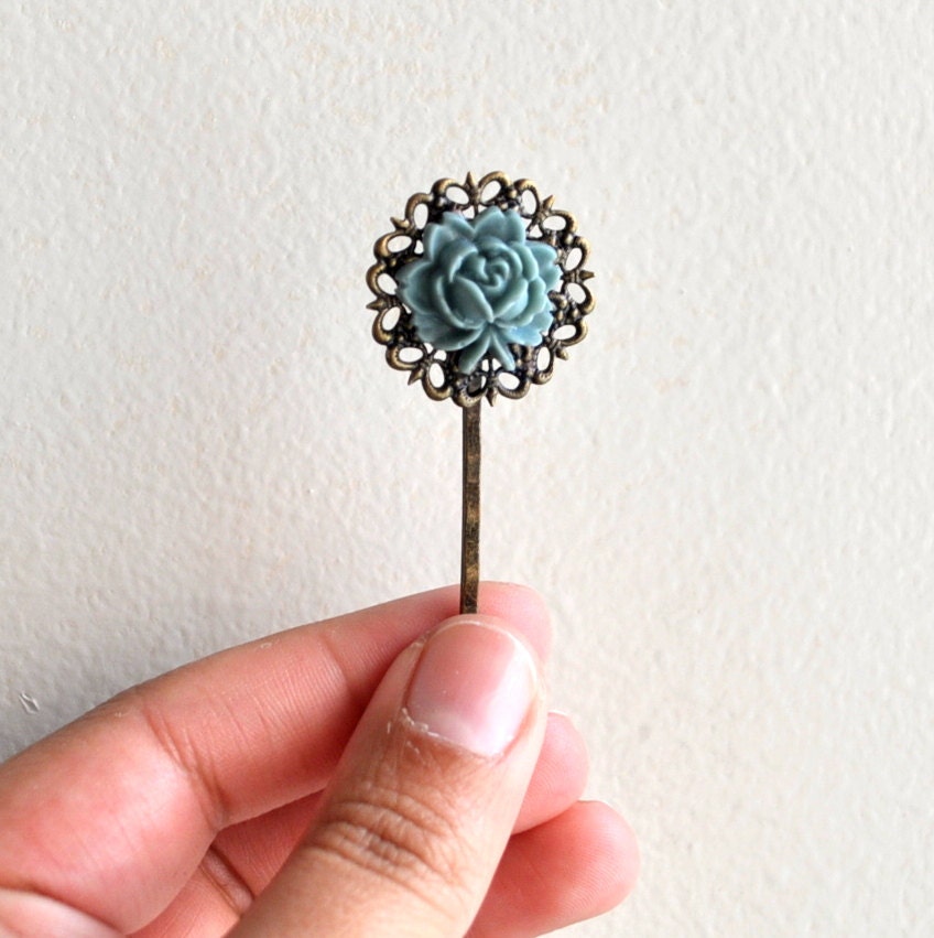 Something Blue Wedding Hairpin