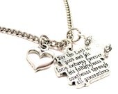 For The Lord Is Good And His Love Endures Forever His Faithfulness Continues Necklace  with crystal beadwork Fast Free Ship