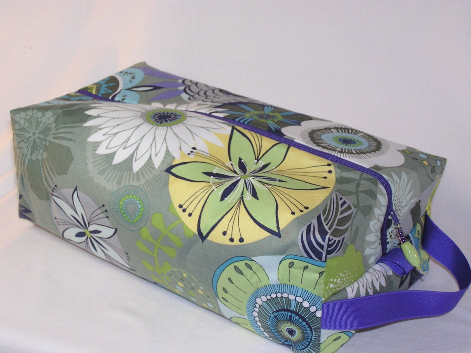 Calypso Blooms on Sage Sweater Bag