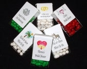 14 Tic Tac Candy Wrappers Personalized - Wedding Shower Bachelorette Engagement Anniversary - Party Favors - More Graphics to Choose From