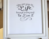 Strong Enough to Live it Autism Awareness Quote - Donation to Autism Speaks