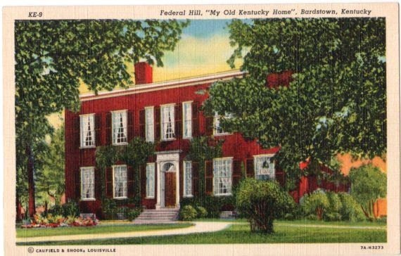 Vintage Kentucky Postcard - My Old Kentucky Home (Unused)