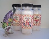 CARNIVAL Mineral Bath Salts, VEGAN,  8oz, mischievous pleasures of cotton candy, tart lemon drops, sweet raspberries, temptation beckons