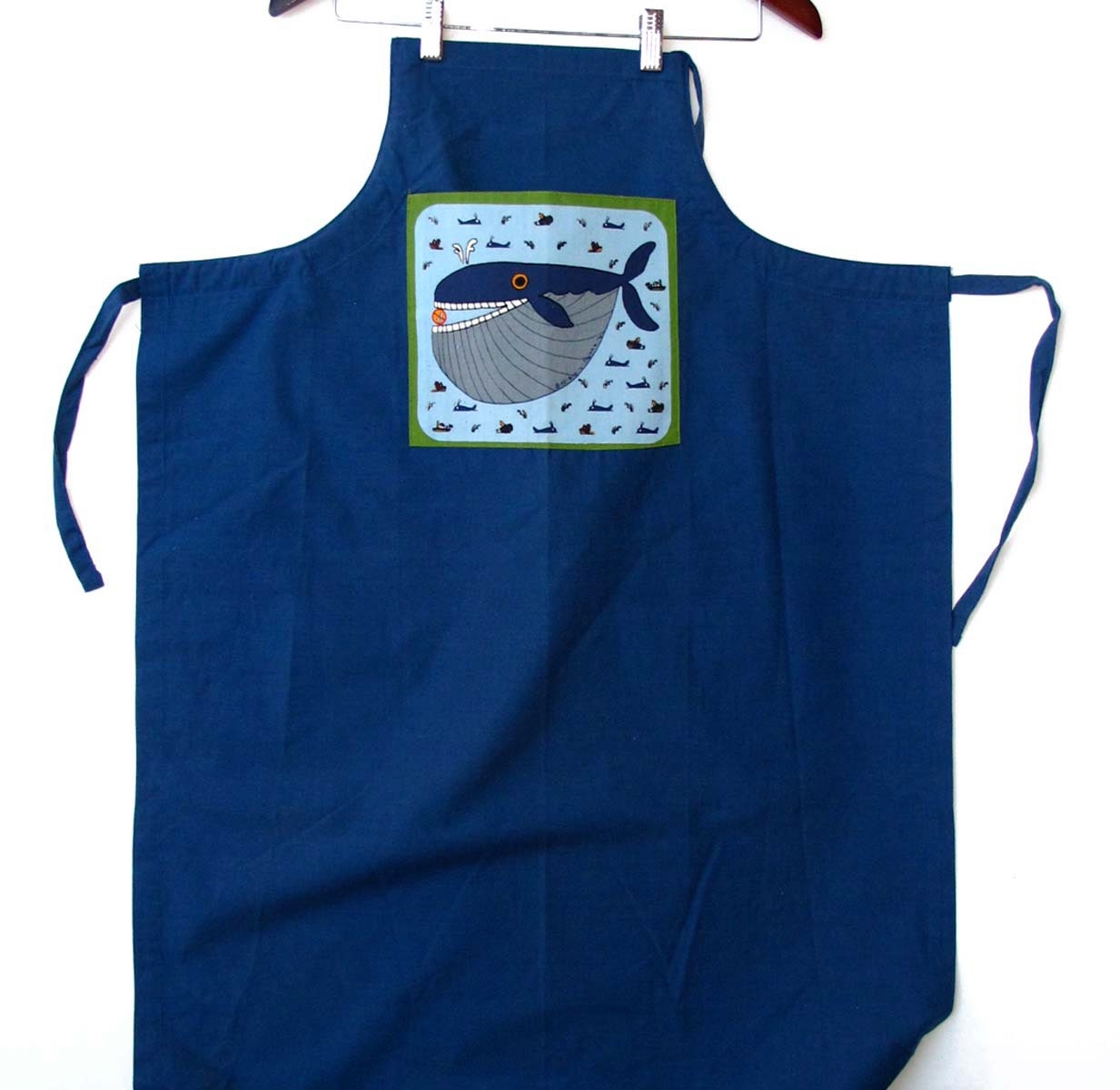 80s Taylor and Ng Whale Kitchen Apron Baleen Like New Condition