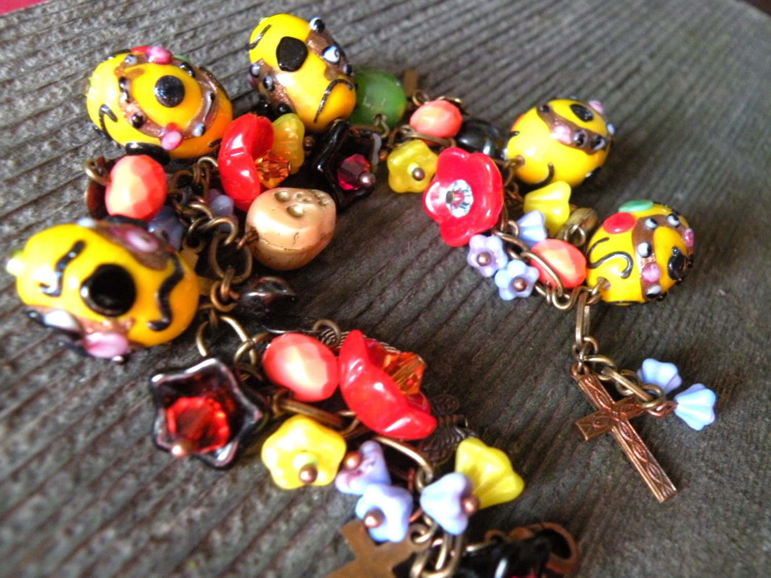 Dia de los Muertos - Day of the Dead Charm Bracelet