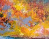 Abstract painting original art on canvas 16x20 - That And So Much More