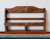 Summer Sale Small Vintage Wooden Spice Shelf