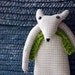 The checkered bear. Ready to ship