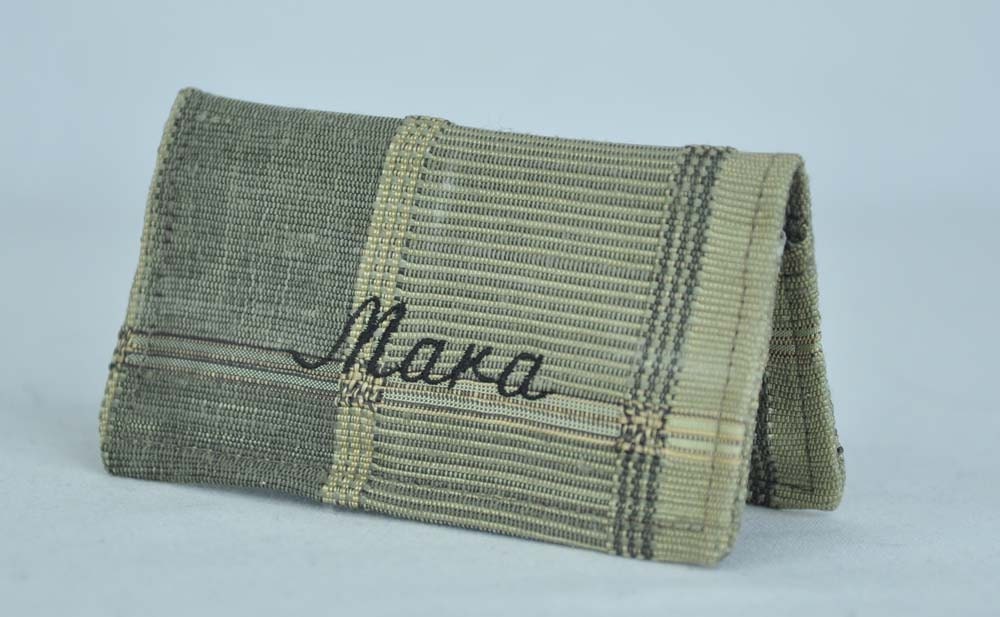 Personalized Silk Card Case or Wallet with from Upcycled Fabrics