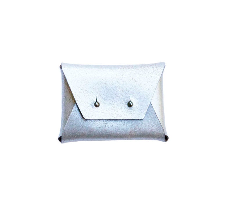 Silver Leather Wallet