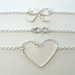 Set Of 3 Handmade Silver Bracelets Best Friend Gift Sisters Gift Layering Bracelets