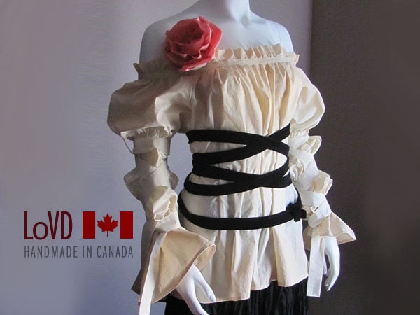 Wedding Blouse. Renaissance Blouse. Fairy Dress. Corset. Birdcage. Pirate Shirt. Peasant Blouse. Plus Size. Custom Made in your size.