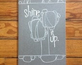 shine it up.  a hand illustrated moleskine journal