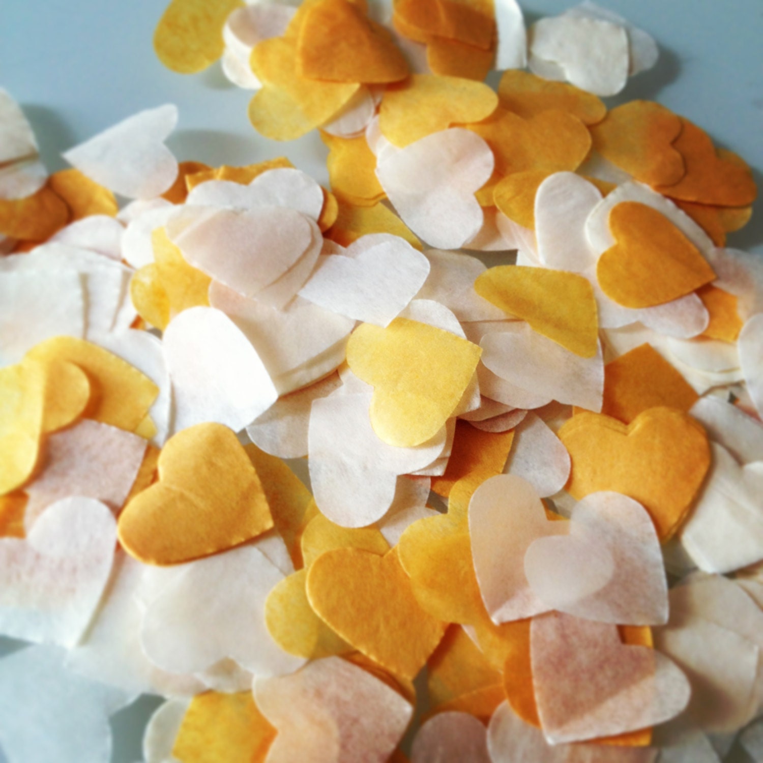 Confetti Hearts .. party decoration for tables and wedding ceremonies