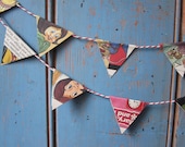 Vintage Paper Bunting. Made from Vintage Children's books.