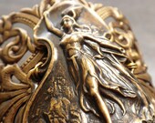 Wide Cuff Bracelet Valkyrie Norse Goddess