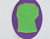 Embroidered Iron On Applique- "Superhero"