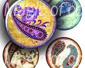Turkish Cucumbers   - 63  1 Inch Circle JPG images - Digital  Collage Sheet