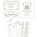 Baby Shower Invitation and Registry Card - Woodland Baby Bear. Baby Boy / Unisex