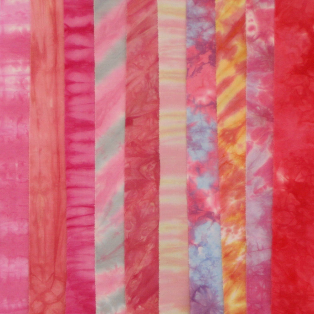 Hand Dyed Fabric - COTTON CANDY Stash Pack - 10 Fat Eights