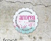 mommy cards, custom contact / calling cards for moms, blogs and businesses, Design: Meadow