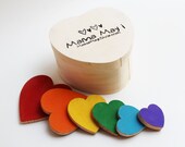 Sizing Hearts - A Montessori and Waldorf Inspired Valentine Size Order Relations Game