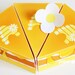 Honey Glazed Paper Cake Slice favor baking party box printables - Editable Text Printable PDF 1062