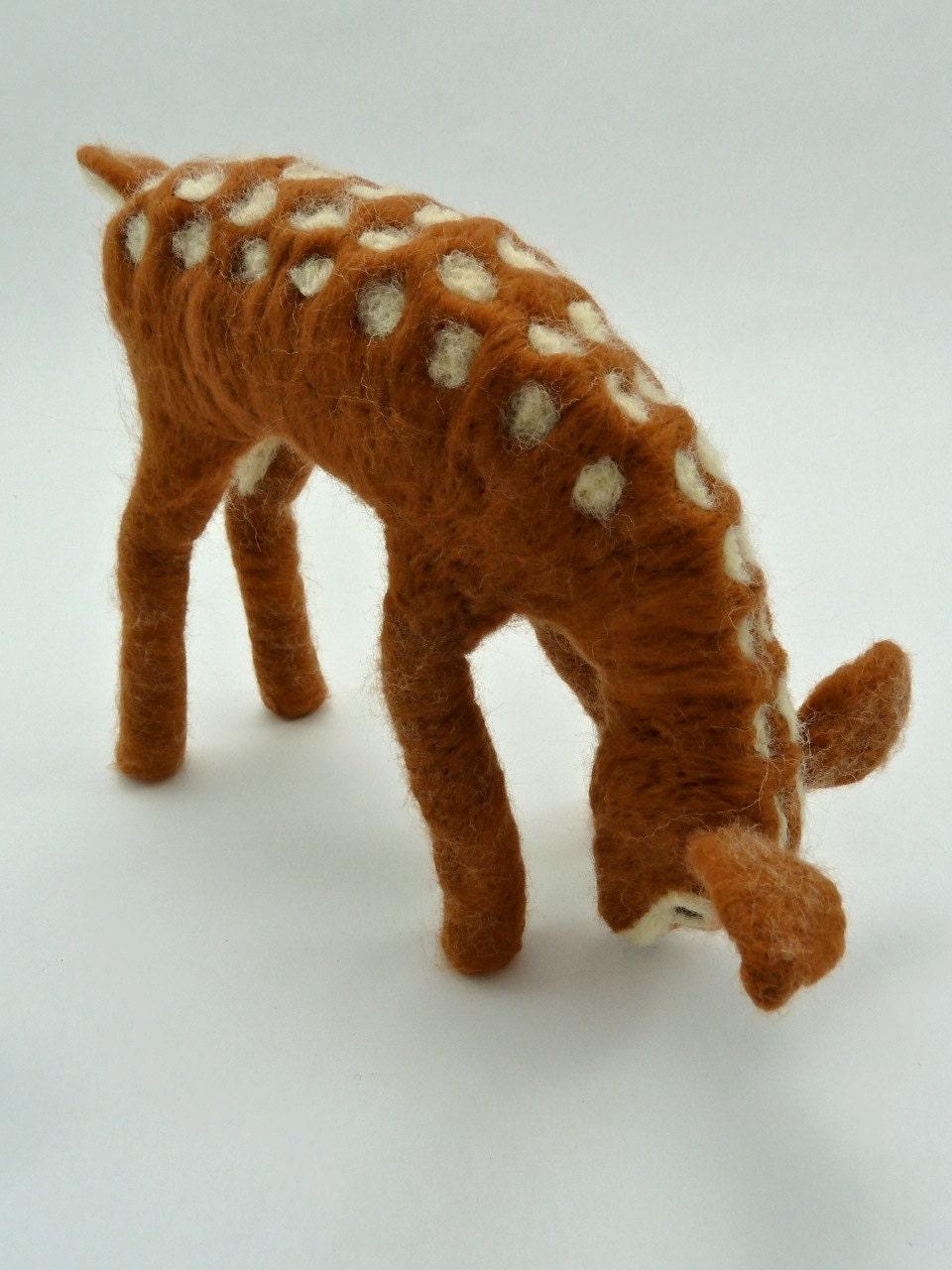 Baby Deer, Felted Fawn, 7" Fawn