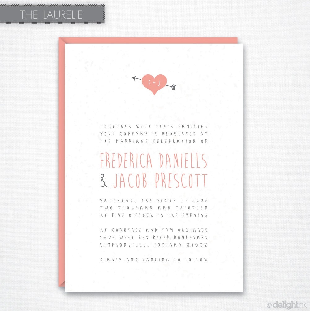 Laurelie Wedding Invitation (Printable)
