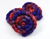 Mixed BFL / Silk Roving - Handpainted Felting or Spinning Fiber