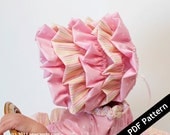 Sew Can Do Cabbage Rose Bonnet PDF Pattern