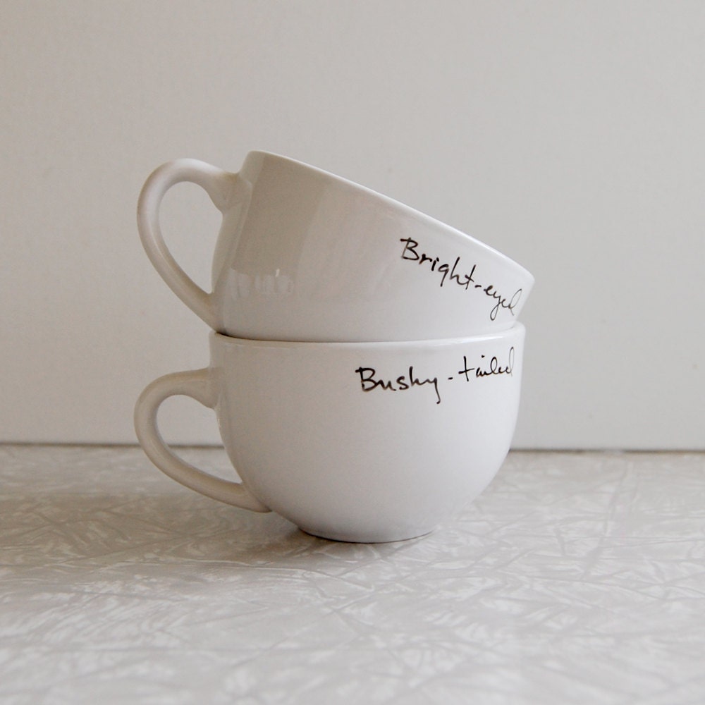 Bright-eyed Bushy-tailed cup set