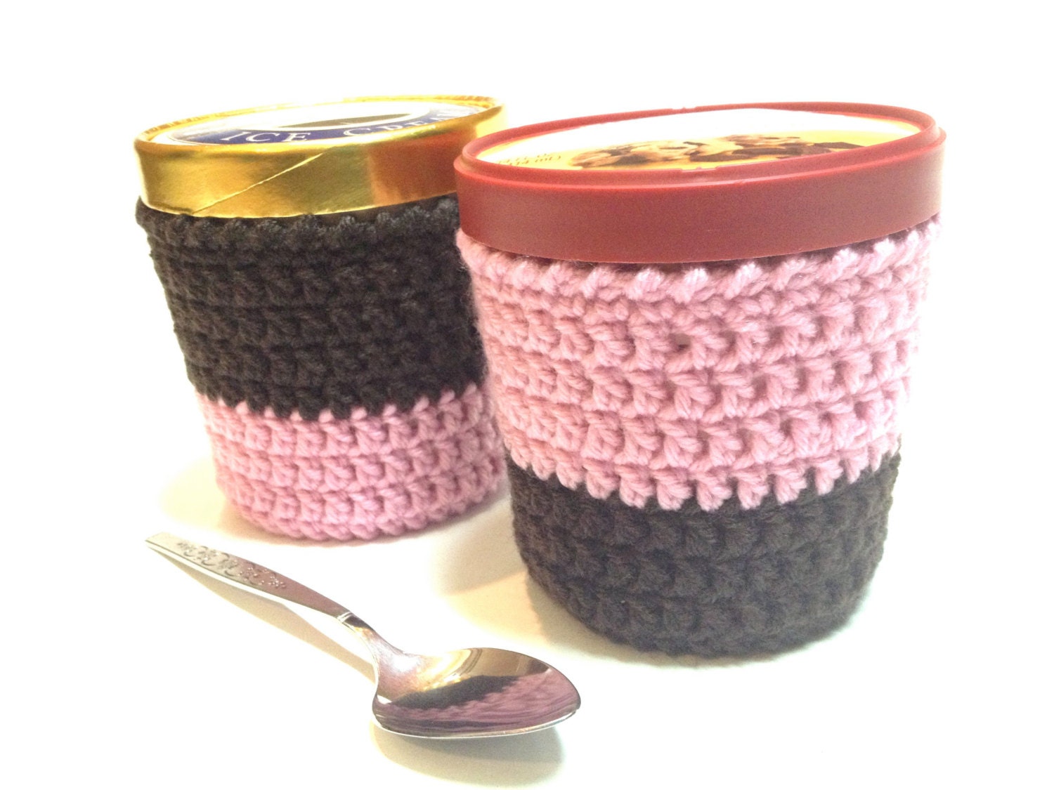 Ice Cream Pint Cozy Cover Sleeve (Set of 2) - READY TO SHIP