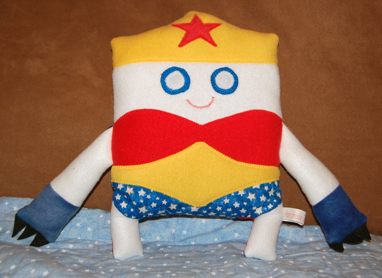 Wonder Woman Super Hero Plush Monster - Made to Order