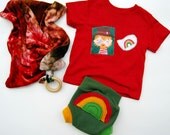 Wool Diaper Cover Set- Bright Lucky Day