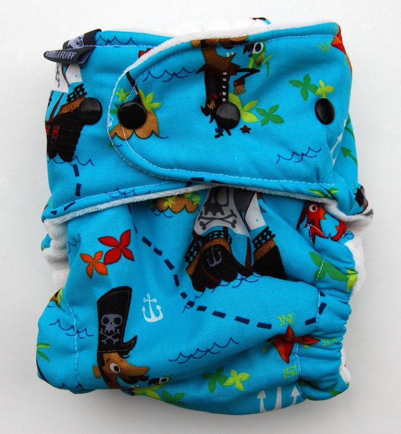 One Size Hybrid Cloth Diaper- Argh Matey