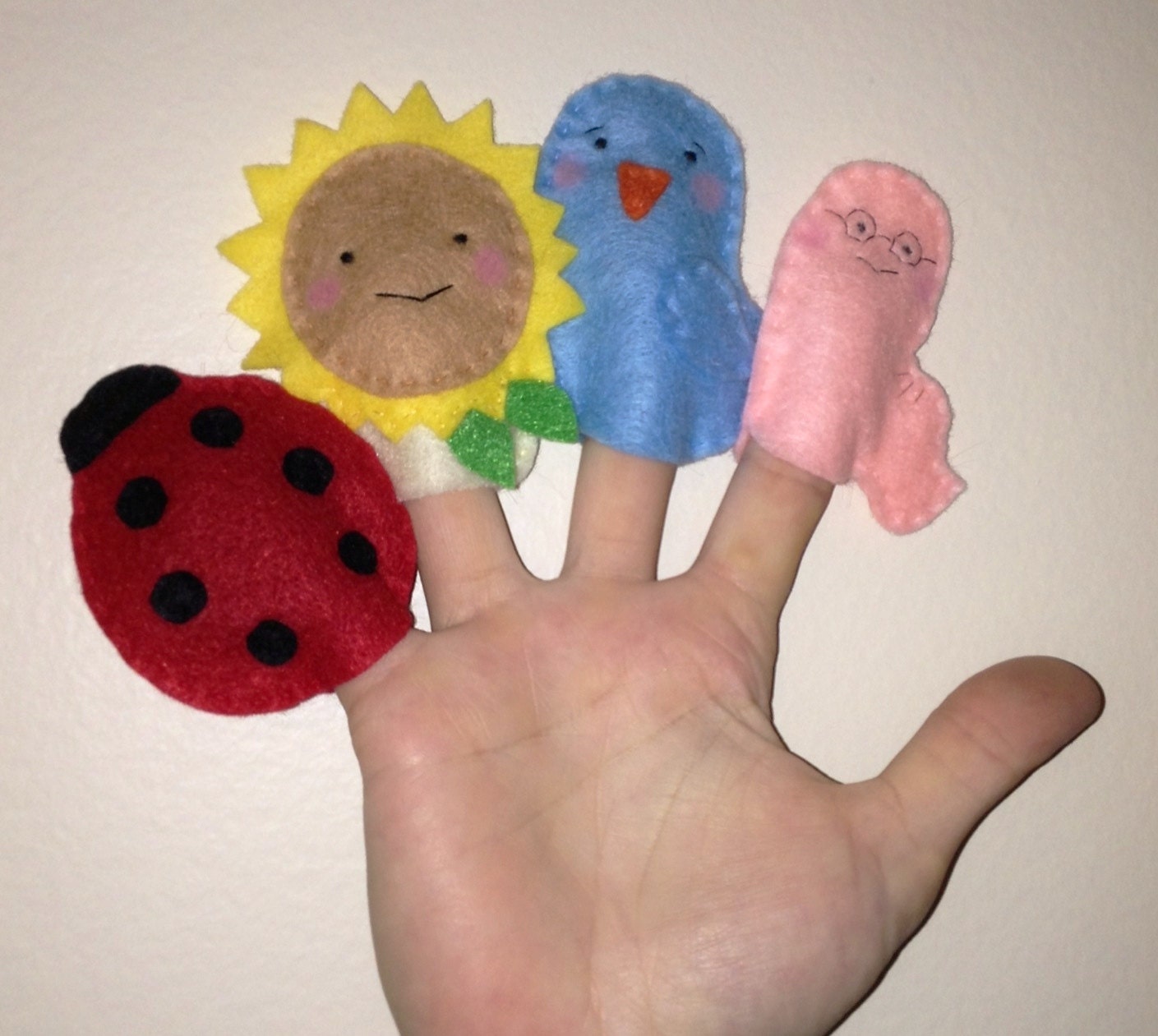 Spring Garden Finger Puppet Set