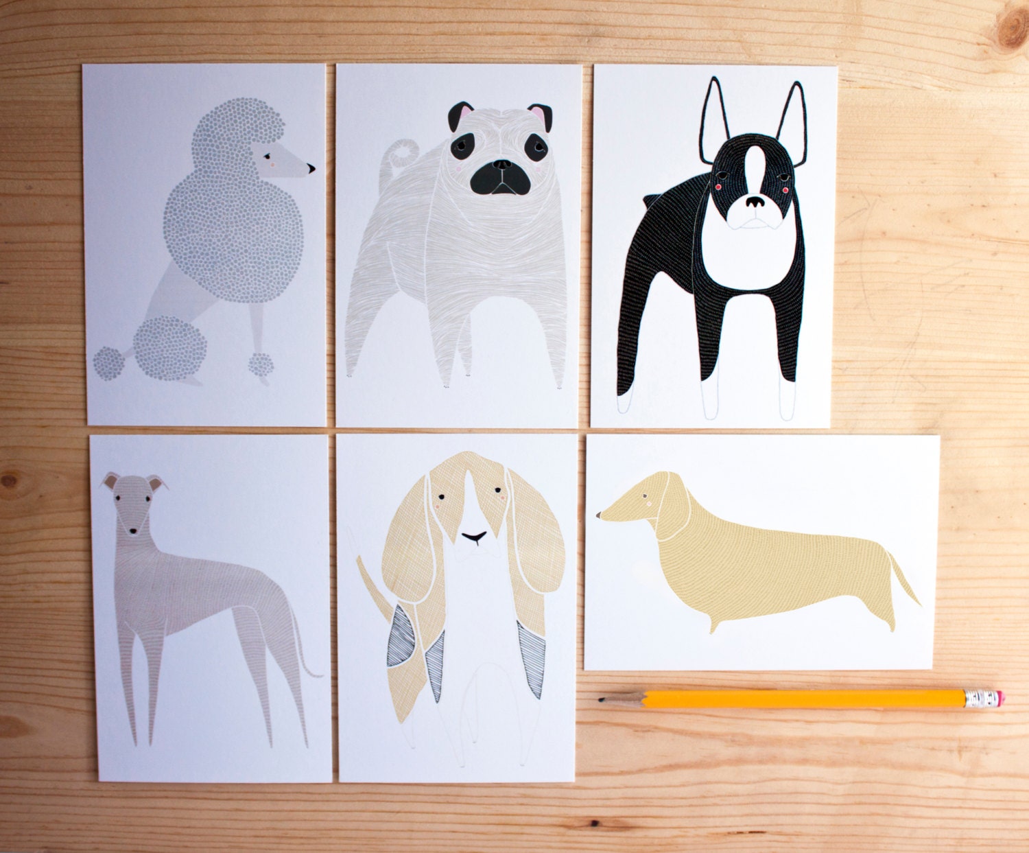 Dogs Post Card Set