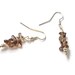 Smoky Quartz Beaded Earrings, Beaded Jewelry, Semi Precious Stone Jewelry, Handmade Jewelry