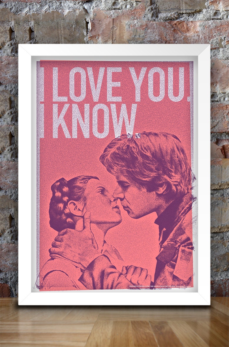Star Wars Inspired Print (Heroes Series: HAN & LEIA) A3