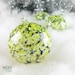 Blown Glass Ornament Ball Suncatcher Lemon Lime Granite