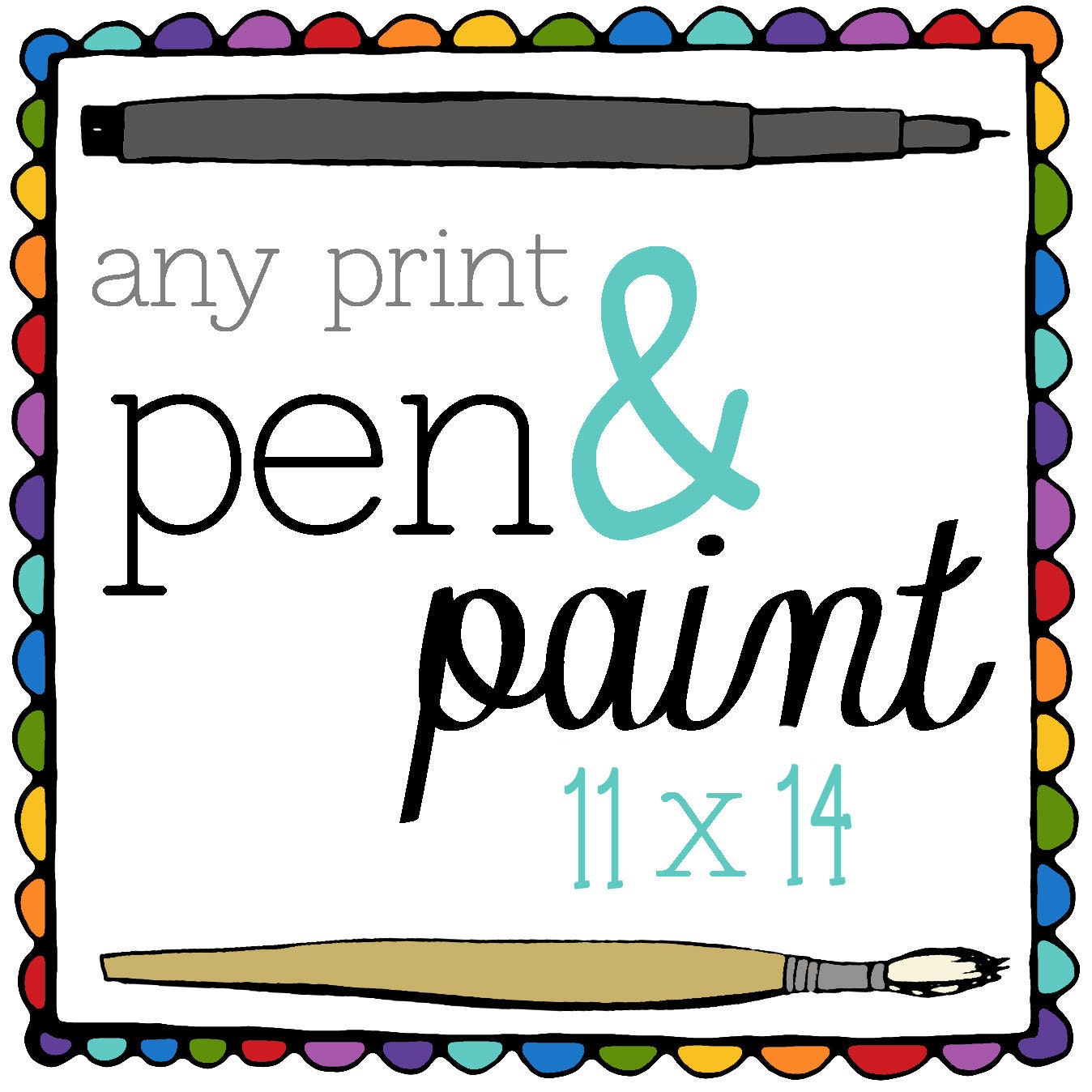 11  x 14 Art Print LARGE FORMAT Inspirational Quote, Bible Verse, Scripture, Rainbow, Colorful, Joy Quote, Inspiring Quote