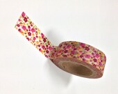 Washi Tape - 15mm - Multi Colored Brights Tiny Floral Design - Deco Paper Tape No. 638